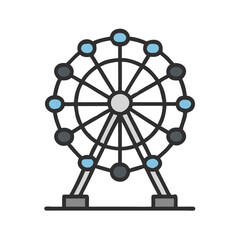 Ferris wheel icon design