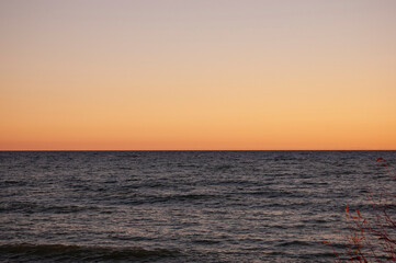 sunset at the sea