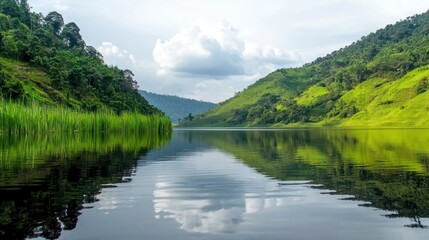 Serene Lake Reflection