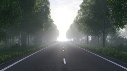 Misty Road into the Light