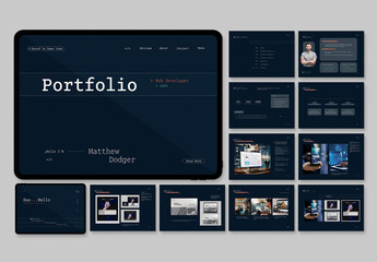Web Developer Portfolio Presentation Template