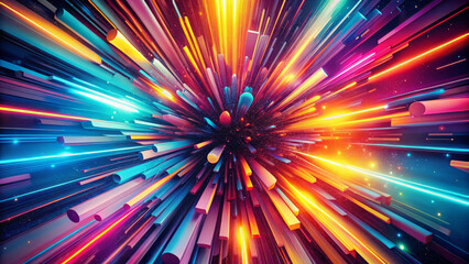 Vibrant abstract background with dynamic light effects and colors