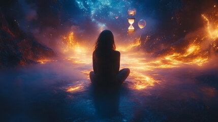 Depression colorful sketch