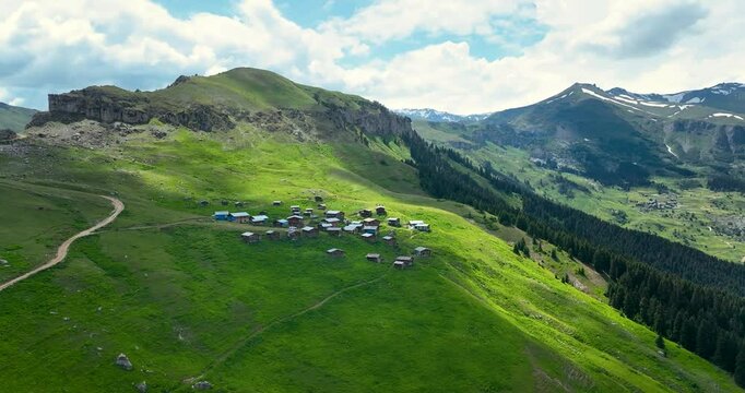 mountain landscape in summer