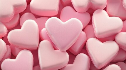 Pile of Pink Heart Shaped Macarons Sweet Valentine s Day Treats