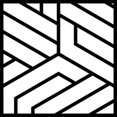 Abstract simple geometric vector pattern with hexagonal texture on white background. Bright modern simple wallpaper, bright tile background, monochrome graphic elements