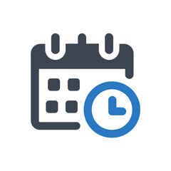 Event Clock Calendar Icon