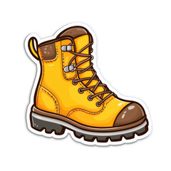 Cheerful Kawaii Hiking Boot Clipart for Fun Designs