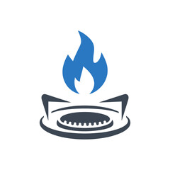 Gas Flame Burner Icon