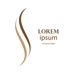 Fototapeta premium women's beauty and hair care logo design