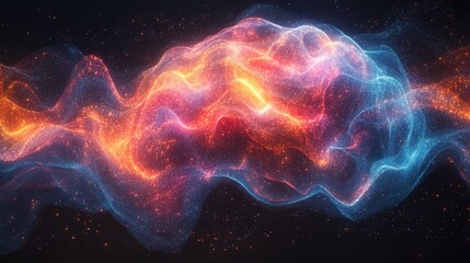 Obraz premium Conceptual art to show our brains are as unique as our fingerprints. 