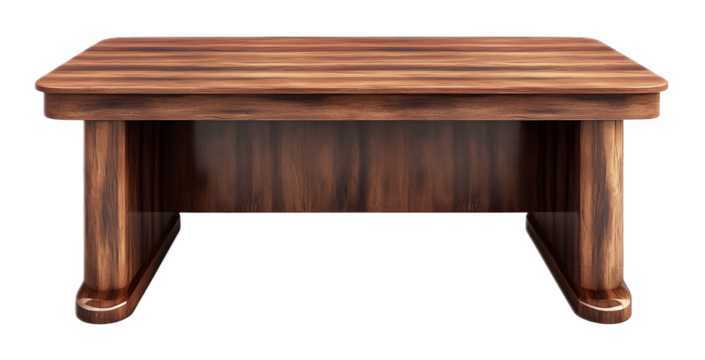 Executive table on a transparent background. isolated background.