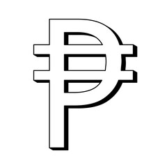 Philippine peso symbol icon