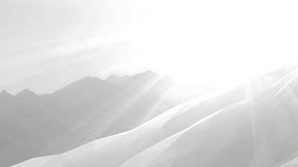 Fototapeta premium Abstract Low Polygonal Mountain Range Landscape