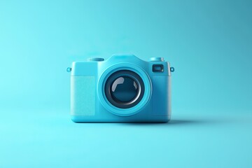 High-Resolution 3D Camera Icon with Soft Rounded Corners