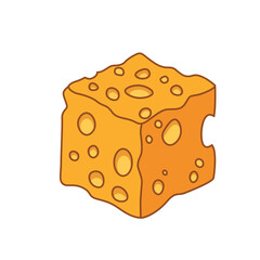 Slice of Cheese Illustration