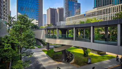 Obraz premium A sky bridge in bangkok