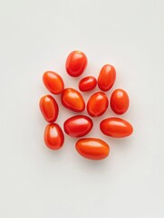 Tomatoes on White Surface