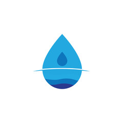 Fototapeta premium Water drop illustration logo vector design