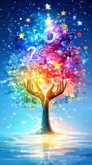 Magical Rainbow Tree of Hope and Dreams for 2024