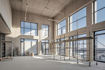 Obraz premium Unfinished Luxury Home Interior Design