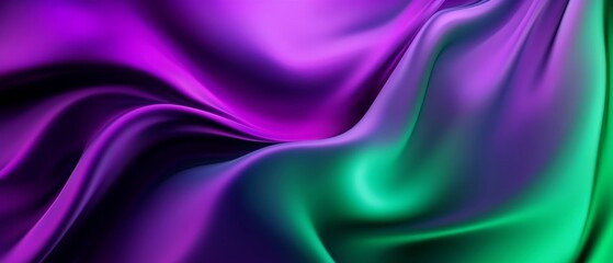 Obraz premium A vibrant abstract gradient background with bright purples and electric greens.featuring bold color shifts.emphasizing creativity and modernity.ideal for tech and artistic visuals