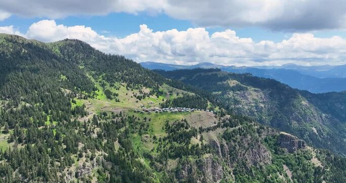 panorama of the mountains