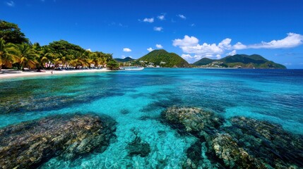 Fototapeta premium Tropical Island Beach Paradise