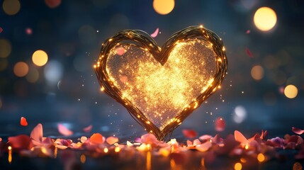 Valentine Day frame background. Valentine Day concept with copy space for text. Valentine Day background