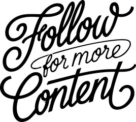 Follow For More Content Now