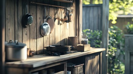 Rustic Outdoor Kitchen