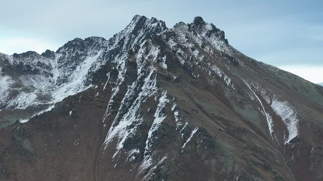 snow covered mountains