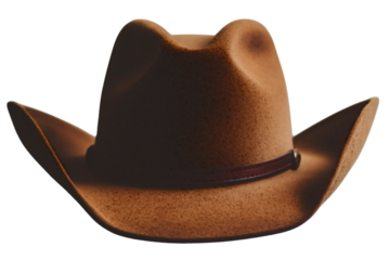 Brown cowboy hat