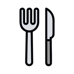 fork knife icon design