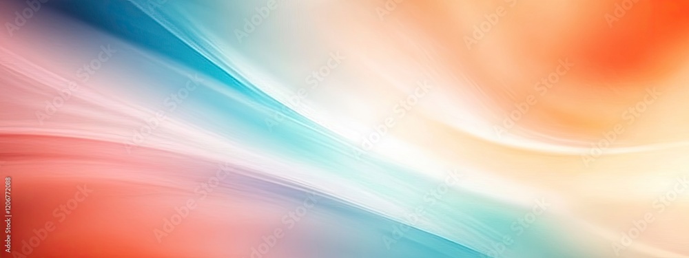 Poster soft abstract background with flowing colors creating a soothing and vibrant atmosphere for creative