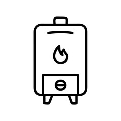 gas boiler icon design