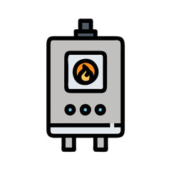 gas boiler icon design