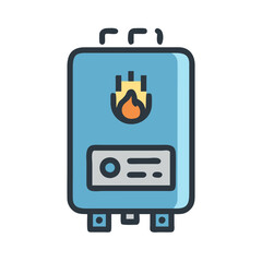 gas boiler icon design