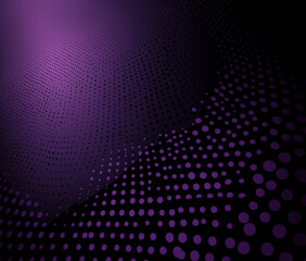 Obraz premium abstract background with a dark purple color. The background is filled with small pink and purple circles that are scattered randomly across the image. The circles are of different sizes and shapes, 