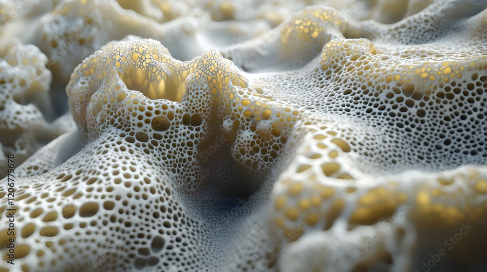 Poster abstract cellular structure honeycomb texture