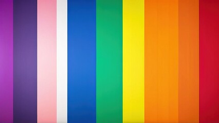 Colorful vertical stripes background; vibrant rainbow hues; design element for websites, presentations, or print