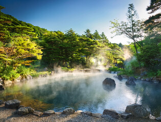 山奥の天然温泉