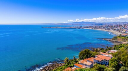 Obraz premium Coastal City Seascape