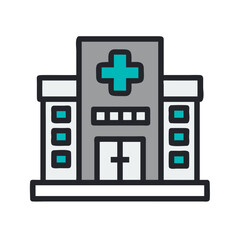 Obraz premium hospital icon design