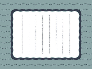 シンプル　波線　便箋