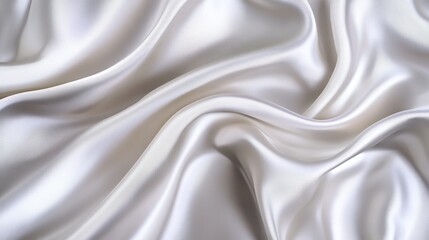 Abstract White Satin Texture