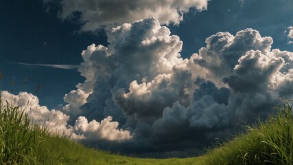 clouds over the mountains cloudy