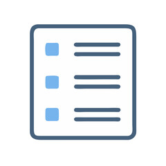 list concept icon design