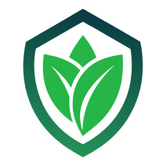green leaf logo design