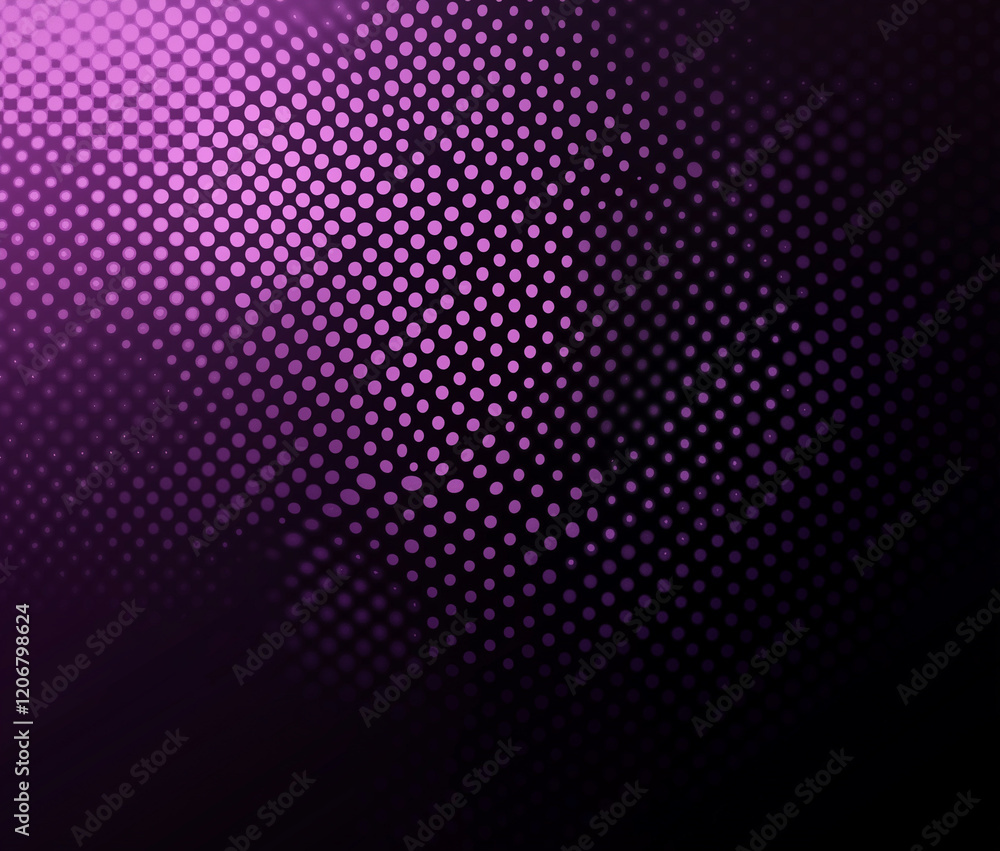Poster abstract background with a dark purple color. the background is filled with small pink and purple ci